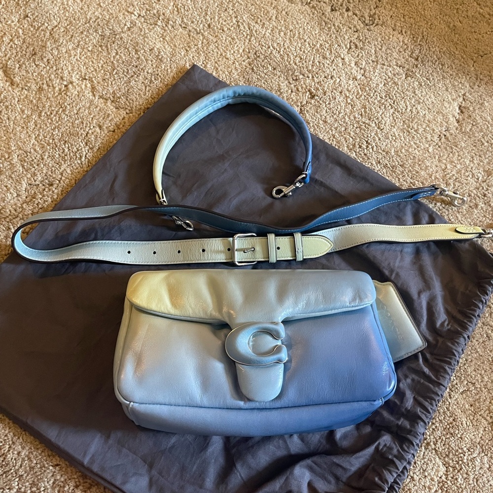 Coach tabby ombré bag in blue/green